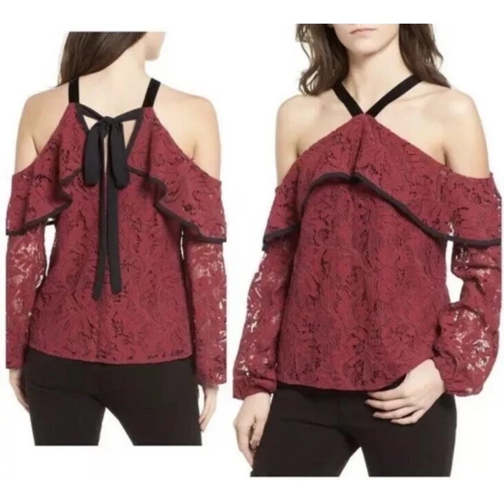 WAYF offshoulder lace top S